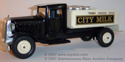 tin toy milk truck