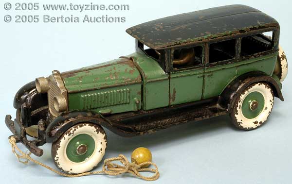 This Packard straight Eight Sedan model by Hubley&nbsp; highlight the outstanding auto collection culled by long-time collector, Ray Burgess.