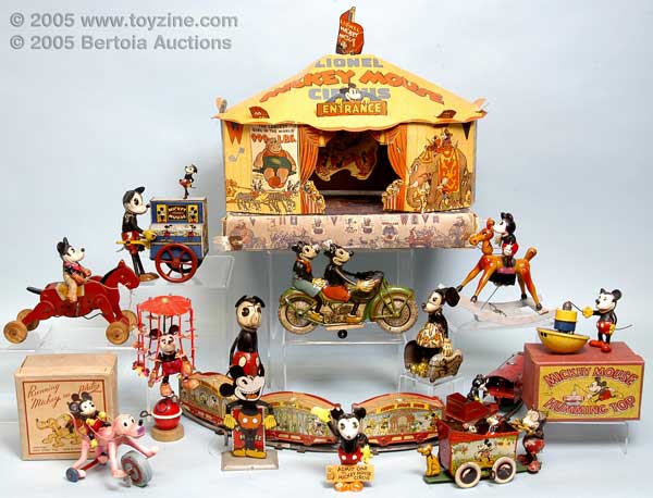 Mickey Mouse in good company, shown here with some of the sale&rsquo;s highlights