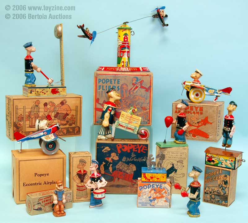 popeye tin toys