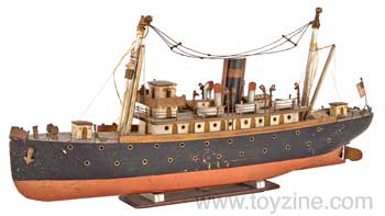 Wooden Tramp Steam Boat