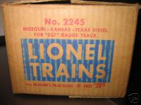 LIONEL 2245 TEXAS SPECIAL F3 F-3 MASTER CARTON STUNNING