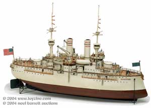 Marklin Battleship &ldquo;Boston&rdquo; - This classic 40in battleship is from Marklin&rsquo;s