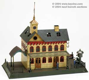 Marklin Station - This gauge I station is one of the very first stations made by Marklin. It appeared in the company&rsquo;s 1895