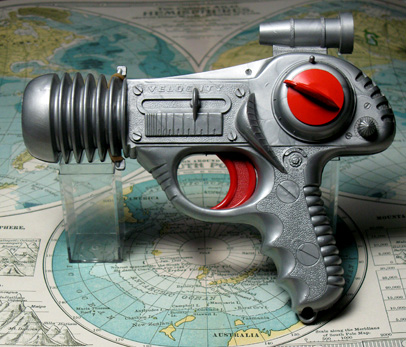 Atomic Ray Gun 1950s Great Britain Space RayGun collectible Toy