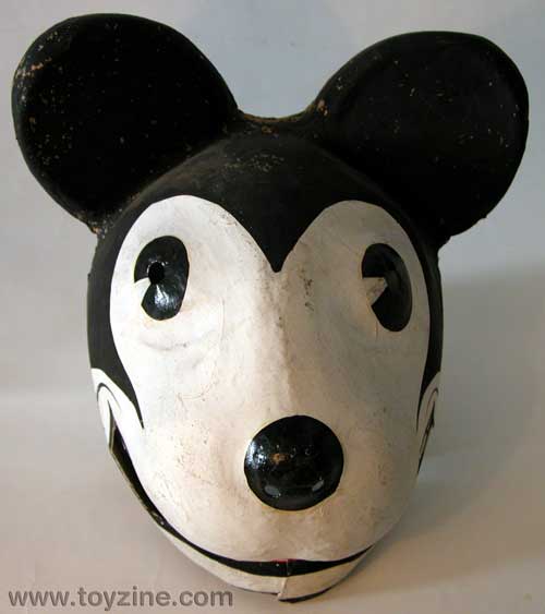 Mickey Mouse Mache Mask - 1930's,