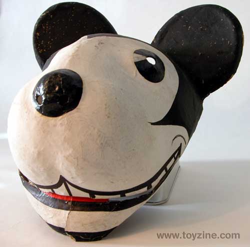 Mickey Mouse Mache Mask - 1930's,