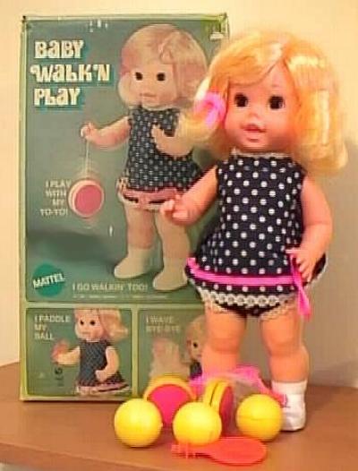 BABY WALK'N'PLAY MIB - MATTEL JAPAN - 1969