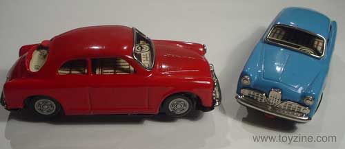 ALFA ROMEO CAR SET - 1960'S - JAPAN, all tin car set complete with track