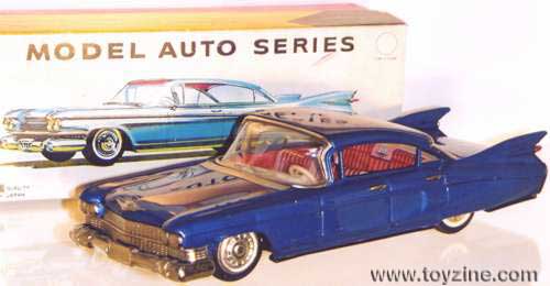 Cadillac 1959 -Tin- Friction, made in Japan by Bandai
